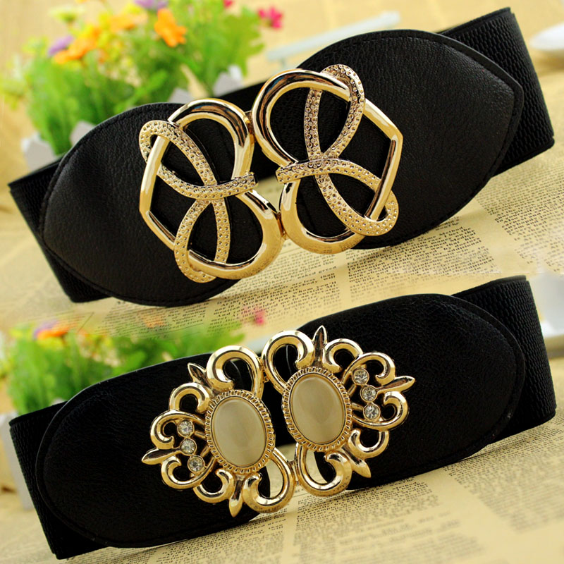 Women's Black Belt Elastic Waist Belt Women's Black Belt Elastic Waist Belt