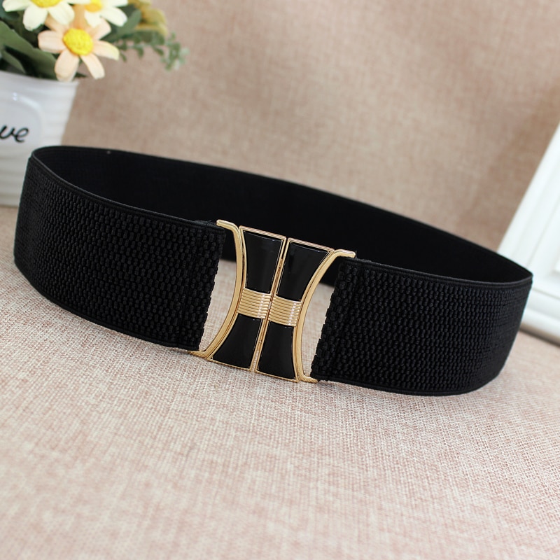 Women's Black Belt Elastic Waist Belt Women's Black Belt Elastic Waist Belt