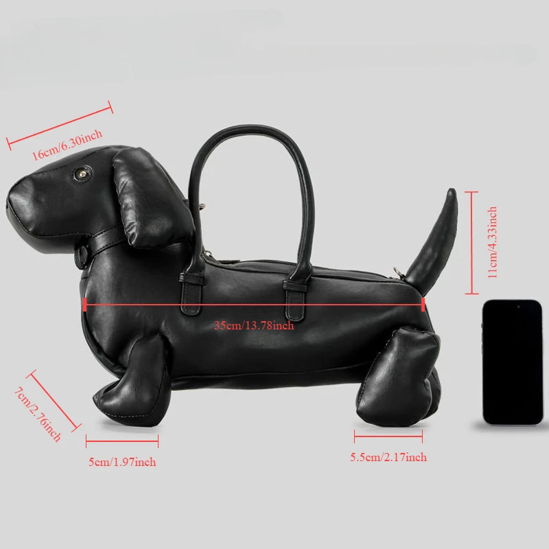 Women's Fashion Creative Design Cute Dachshund Handbag PU Soft Leather Shoulder Messenger Bag Women's Fashion Creative Design Cute Dachshund Handbag PU Soft Leather Shoulder Messenger Bag
