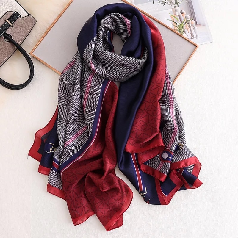 Womens Fashion Scarf Silk Fabric Womens Fashion Scarf Silk Fabric