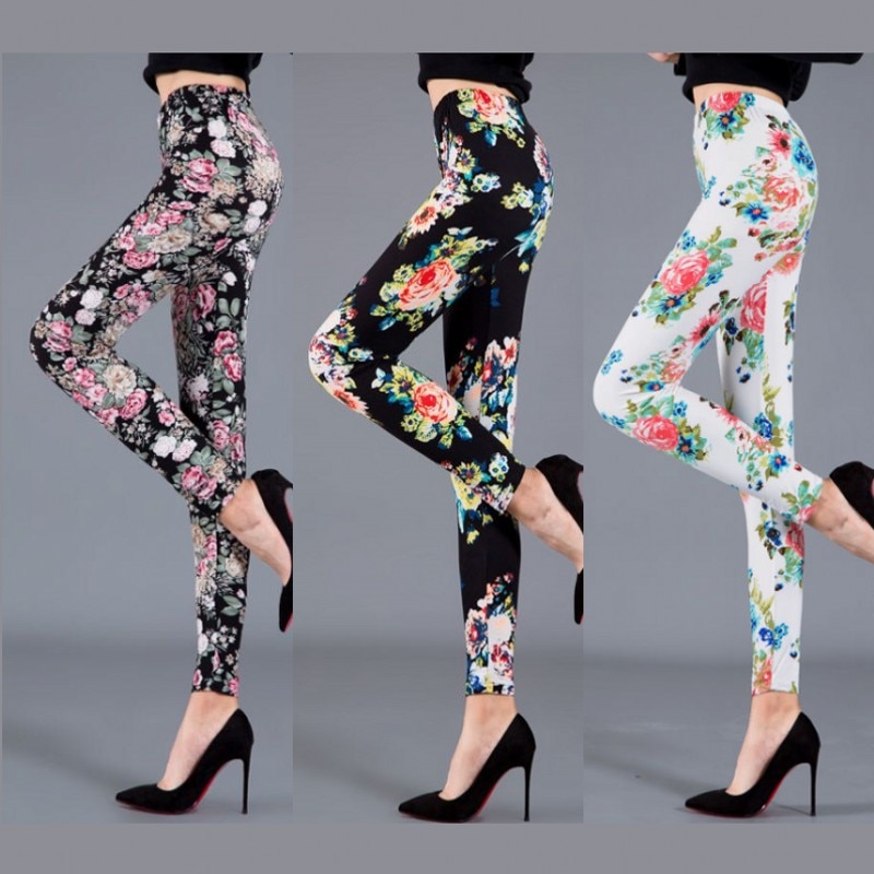 Women's Floral Leggings Fitness Pants Women's Floral Leggings Fitness Pants