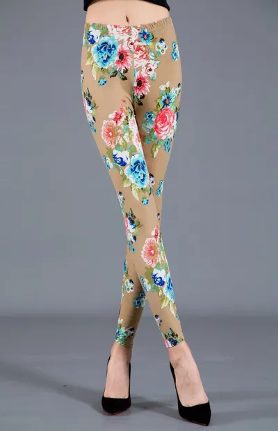 Women's Floral Leggings Fitness Pants