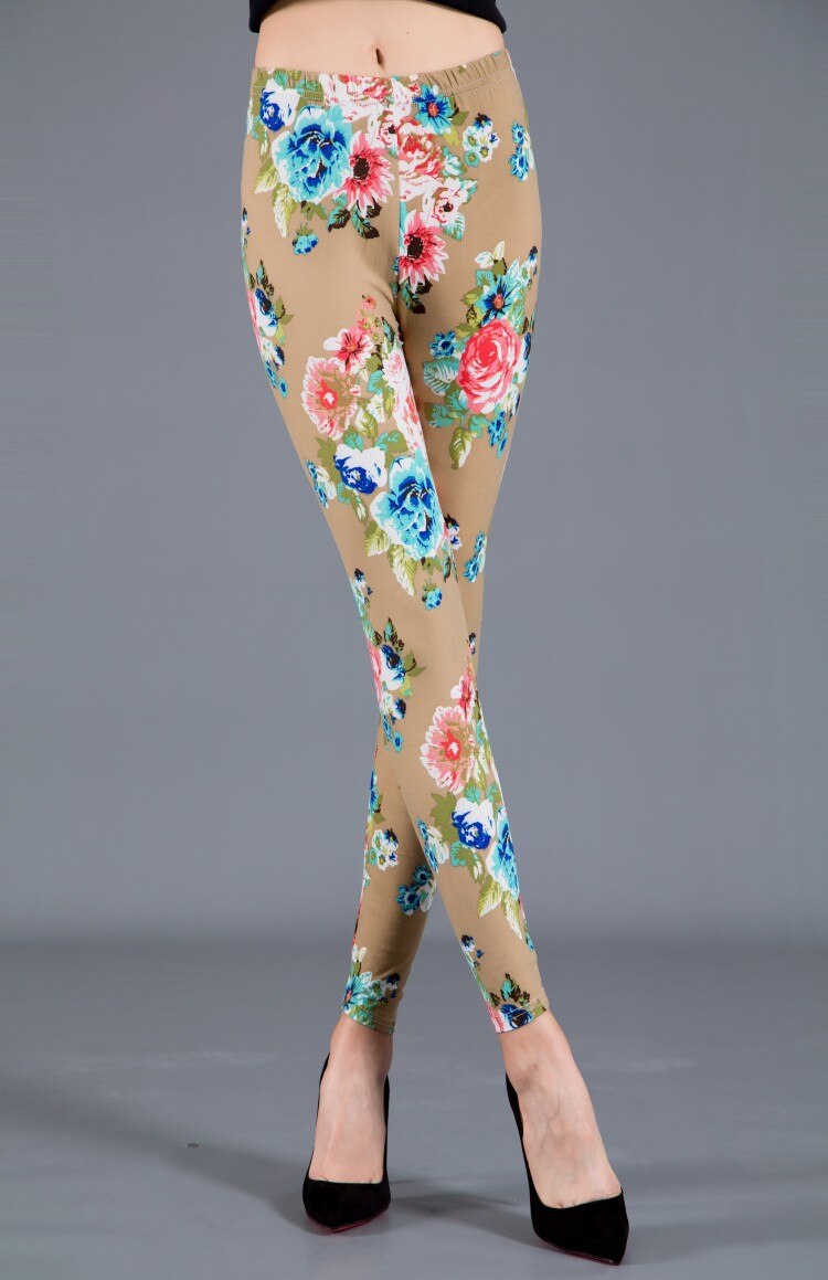 Women's Floral Leggings Fitness Pants