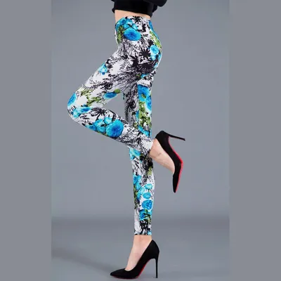 Women's Floral Leggings Fitness Pants