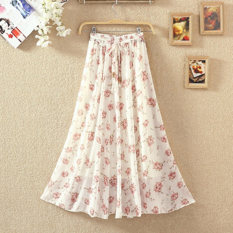 Women's Floral Maxi Skirt