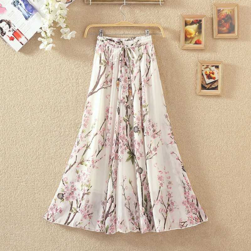 Women's Floral Maxi Skirt