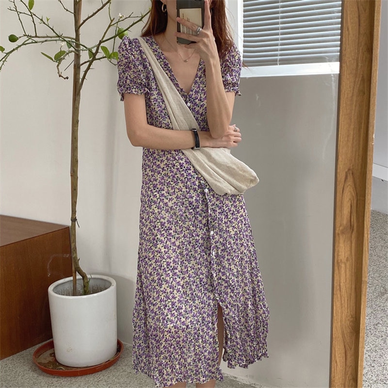 Womens Floral Summer Dress Fashionwear