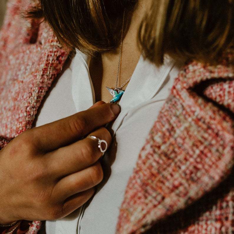 Women's Hummingbird Pendant Necklace