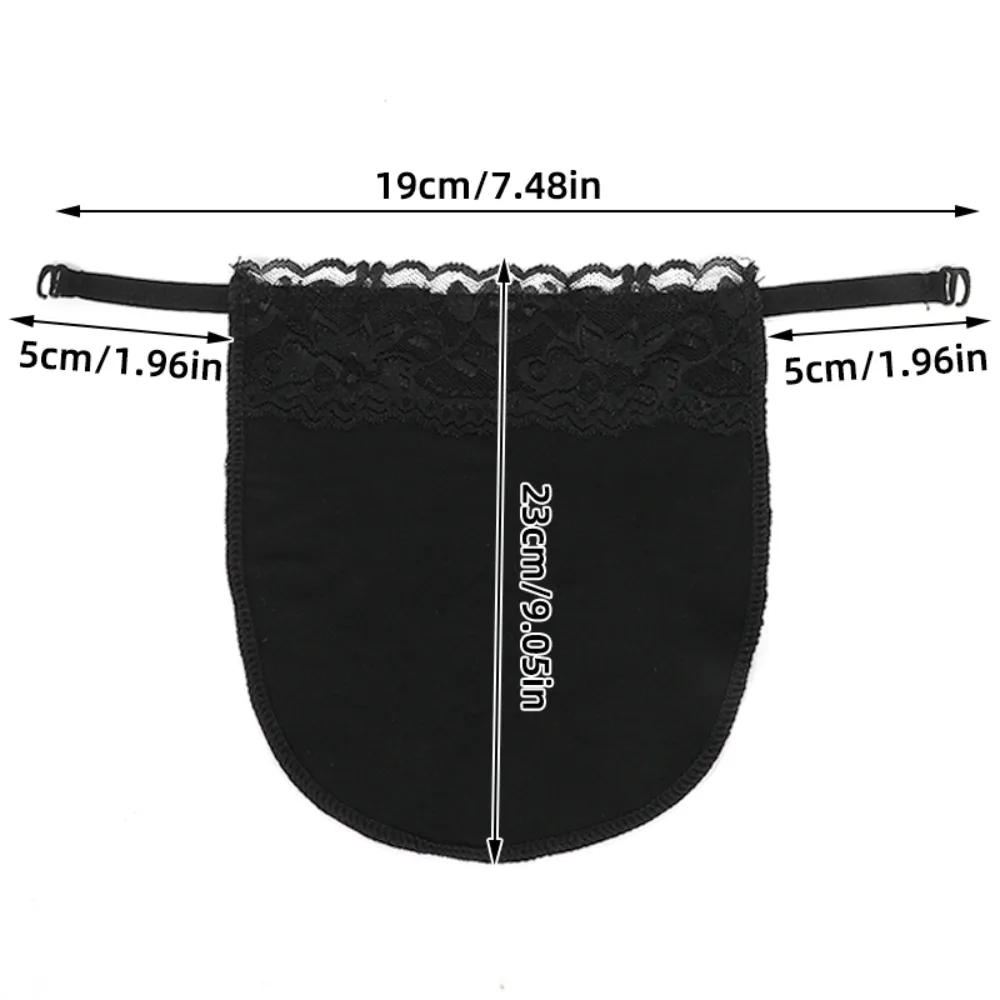 Women's Lace Wrap Chest Sexy Strapless Bra Cleavage Clip-on Camisole Insert Wrapped Chest Overlay Modesty Panel Fake