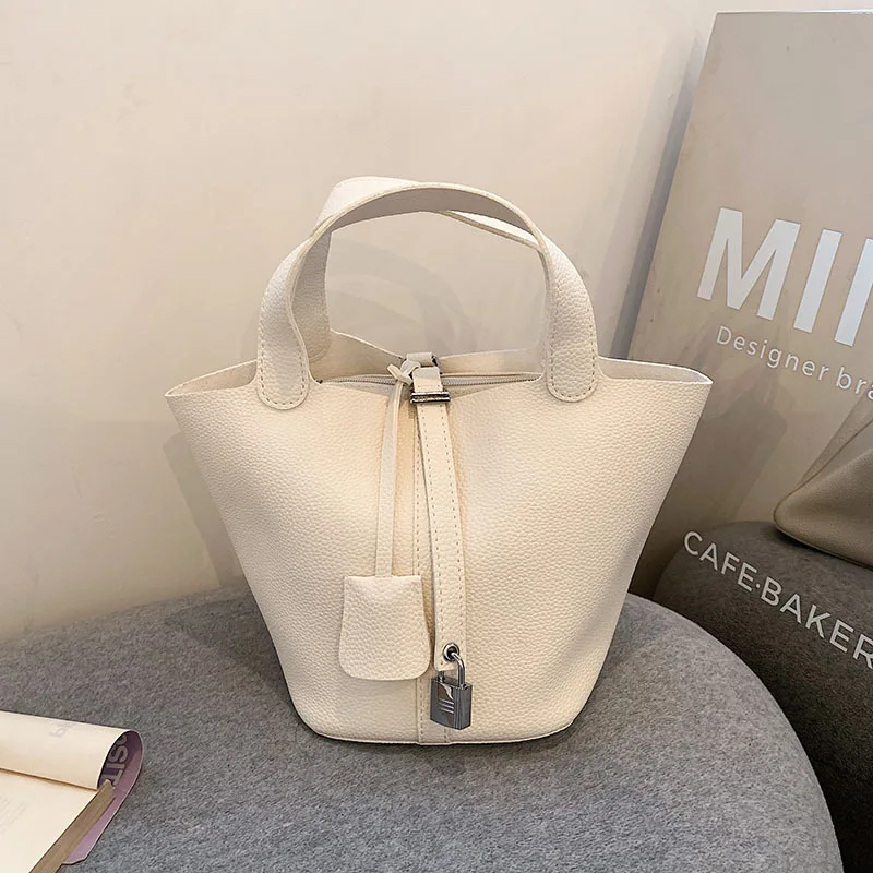 Women's Leather Bucket Bag