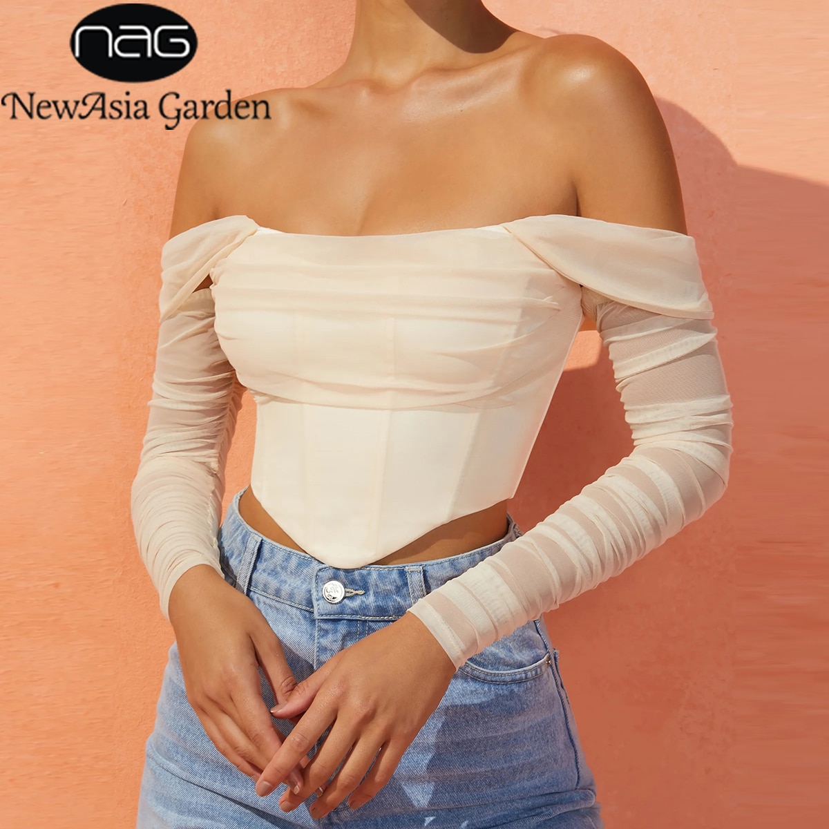 Womens Off Shoulder Blouse Crop Top Womens Off Shoulder Blouse Crop Top
