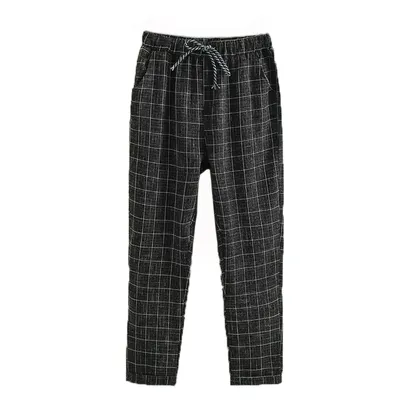 Womens Plaid Pants Fashionable Casual Pants Womens Plaid Pants Fashionable Casual Pants
