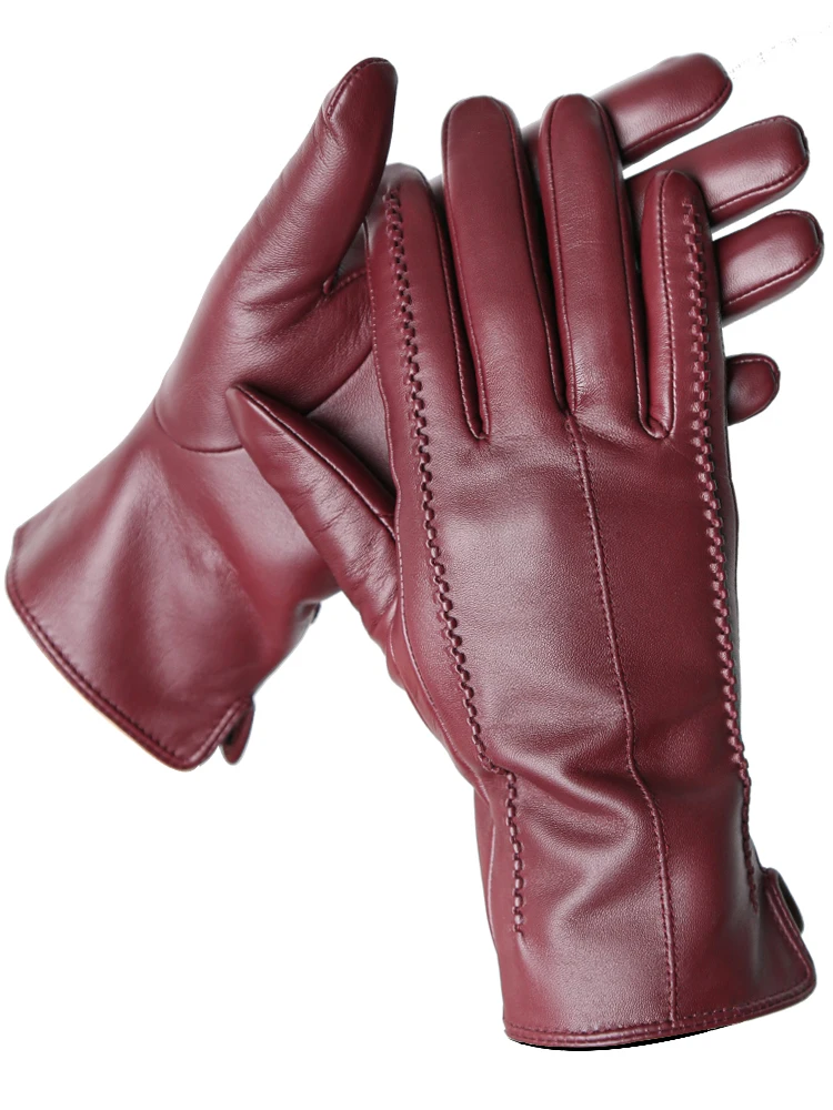 Women's Sheepskin Gloves Winter Warm Plus Velvet Short Thin Touch Screen Driving Color Women's Leather Gloves Women's Sheepskin Gloves Winter Warm Plus Velvet Short Thin Touch Screen Driving Color Women's Leather Gloves
