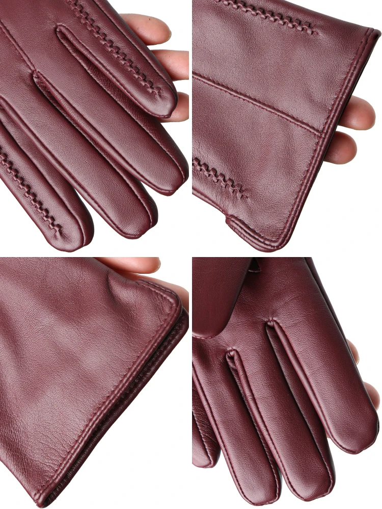 Women's Sheepskin Gloves Winter Warm Plus Velvet Short Thin Touch Screen Driving Color Women's Leather Gloves Women's Sheepskin Gloves Winter Warm Plus Velvet Short Thin Touch Screen Driving Color Women's Leather Gloves