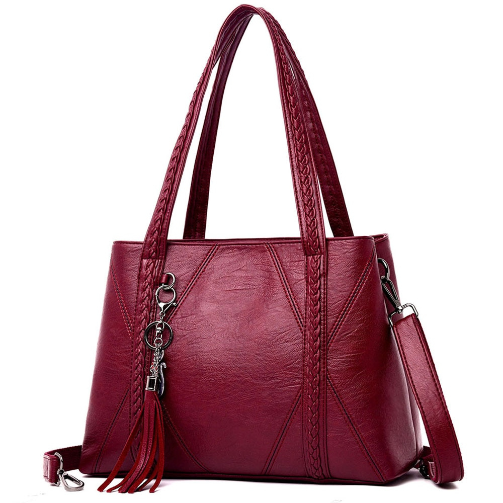 Womens Shoulder Handbag Tassel Bag