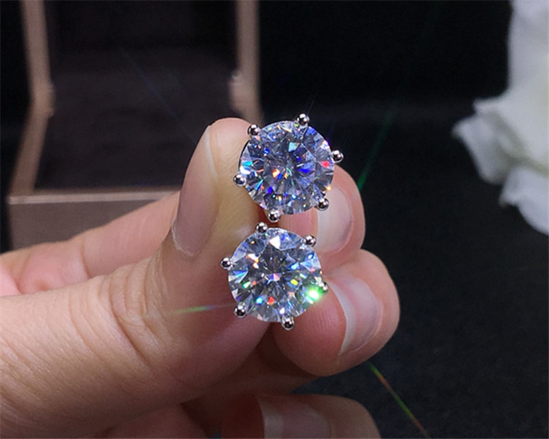 Womens Silver Stud Earrings Fashion Accessory Womens Silver Stud Earrings Fashion Accessory