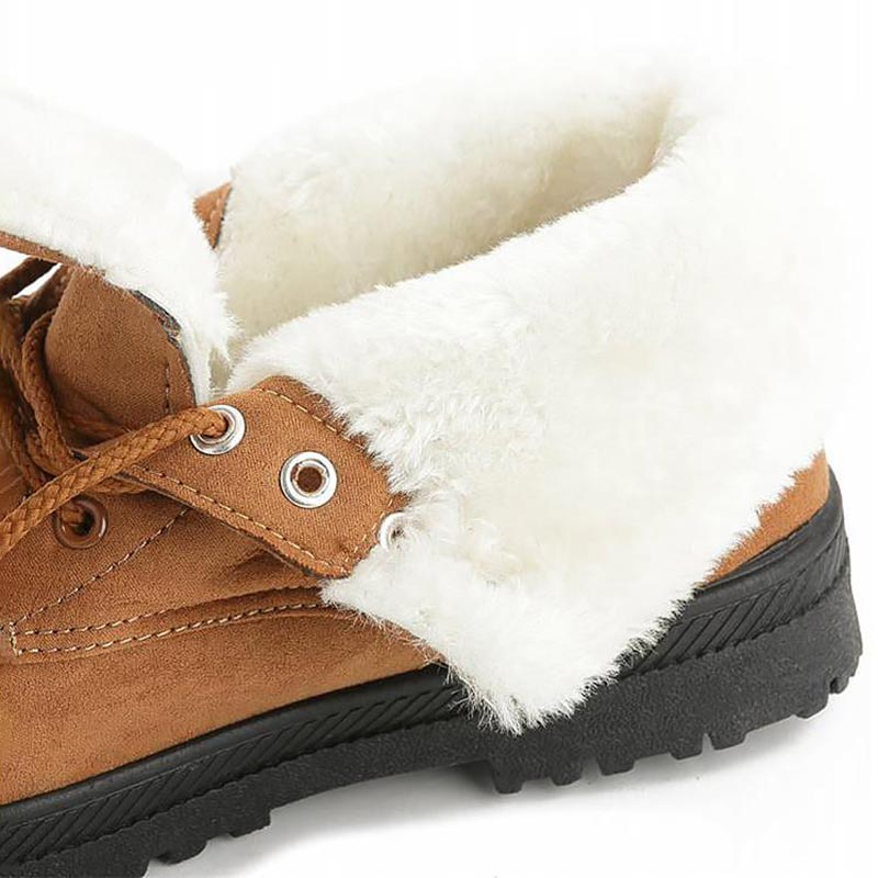 Women's Snow Boots Suede Shoes
