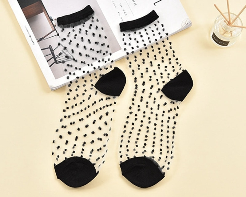 Womens Socks Sheer Mesh Pair