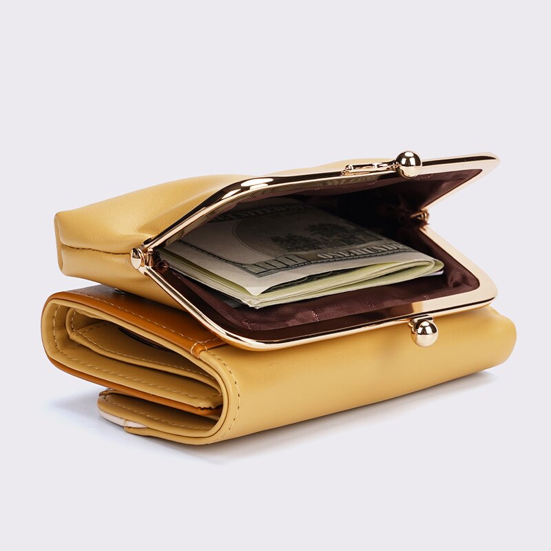 Womens Trifold Wallet with Coin Pocket