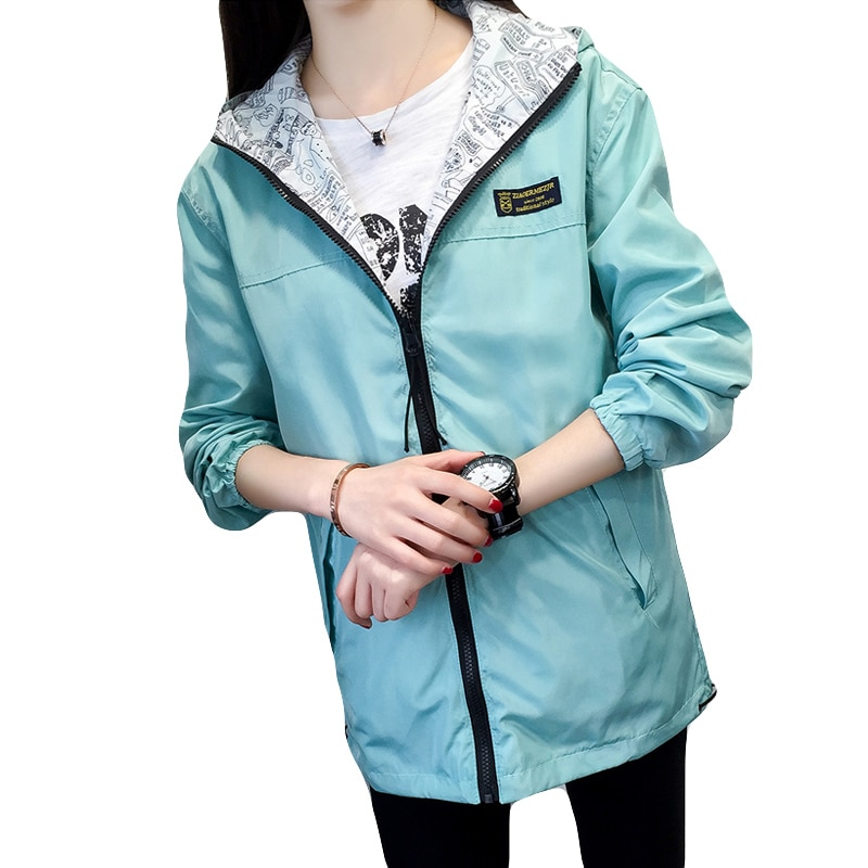Women's Windbreaker Jacket Reversible Women's Windbreaker Jacket Reversible