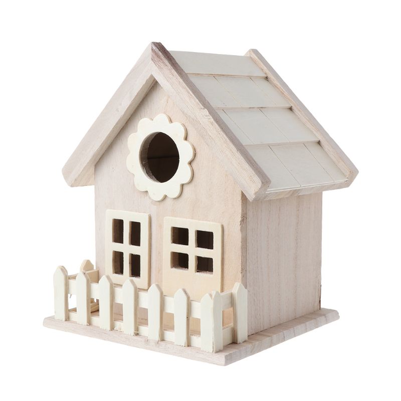 Wood Birdhouse Garden Feeding Nest Wood Birdhouse Garden Feeding Nest