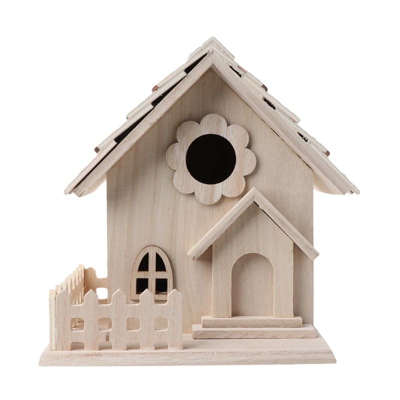 Wood Birdhouse Garden Feeding Nest Wood Birdhouse Garden Feeding Nest