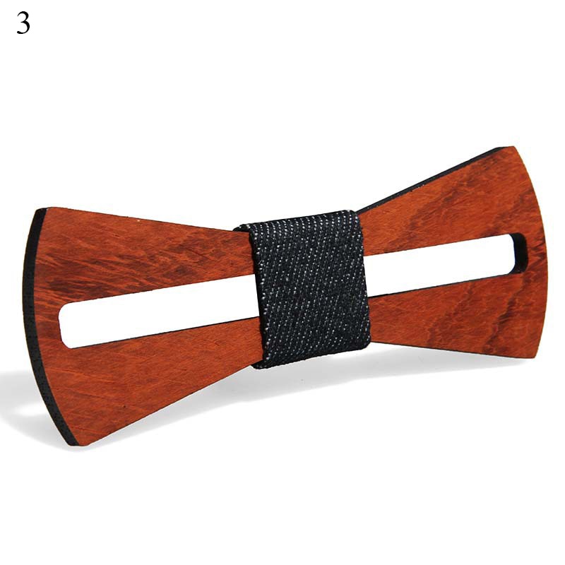 Wood Bowtie with Adjustable Strap Wood Bowtie with Adjustable Strap