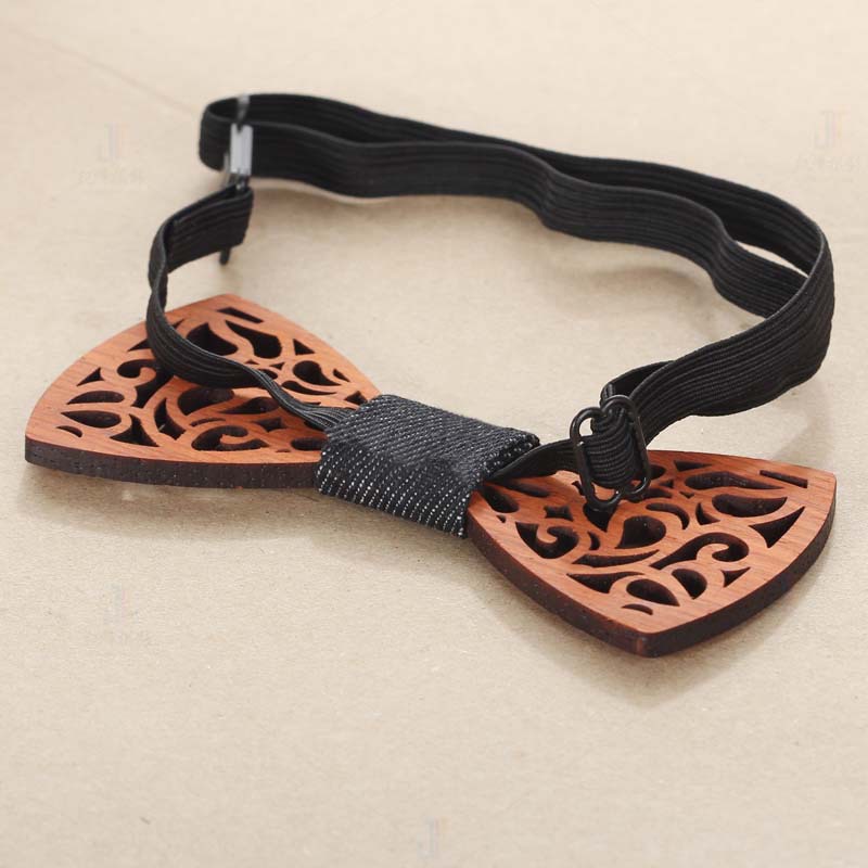 Wood Bowtie with Adjustable Strap Wood Bowtie with Adjustable Strap