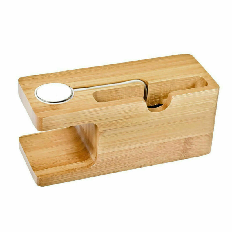 Wood Charging Station for iPhone and iWatch Wood Charging Station for iPhone and iWatch