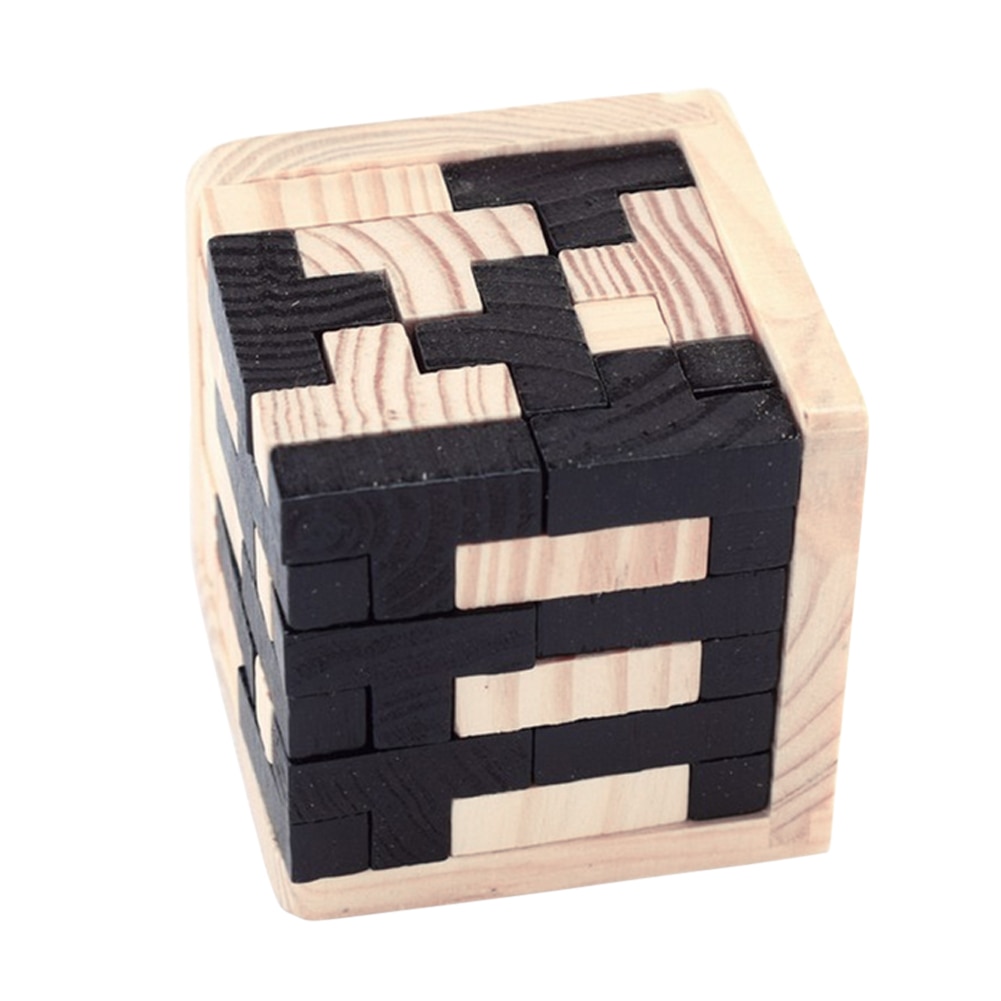 Wood Cube Puzzle 3D Interlocking Wood Cube Puzzle 3D Interlocking