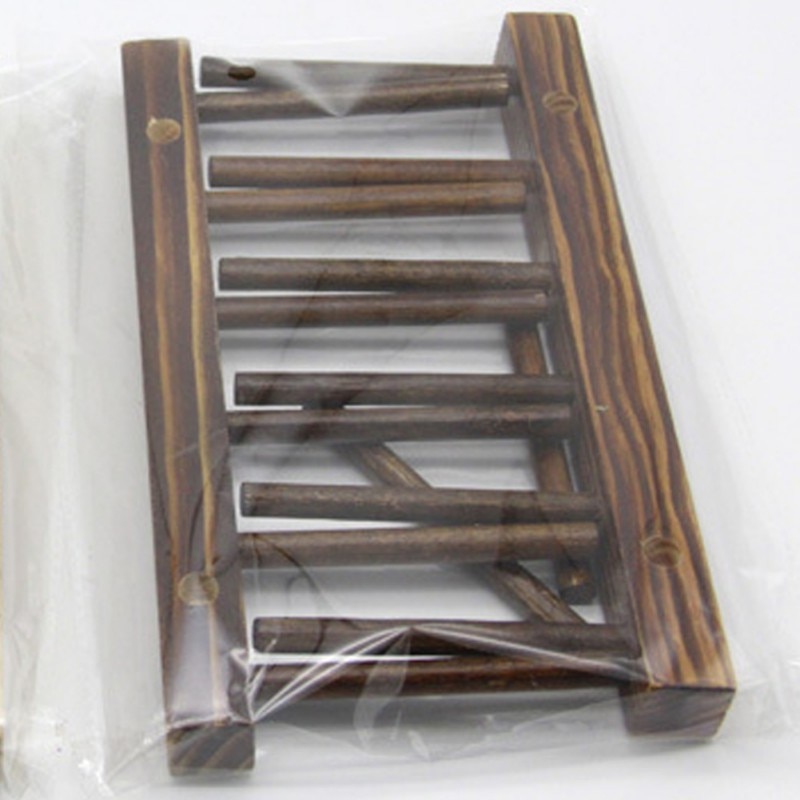 Wood Dish Rack Kitchen Plate Holder