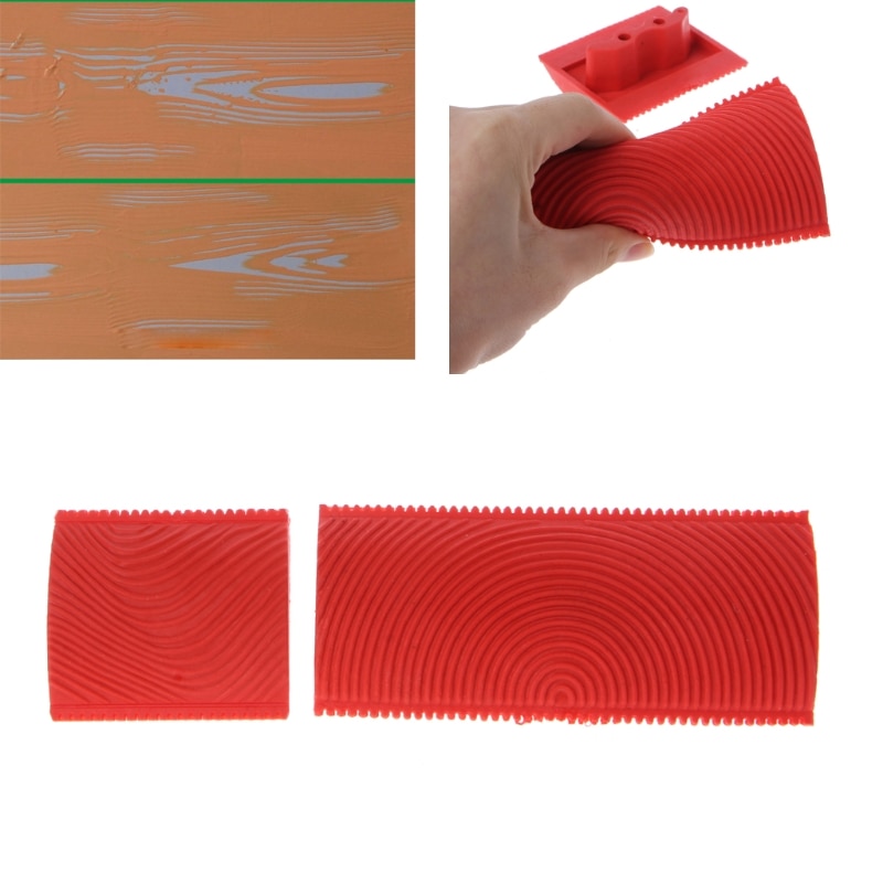 Wood Grain Rubber Painting Tool (2 pcs) Wood Grain Rubber Painting Tool (2 pcs)