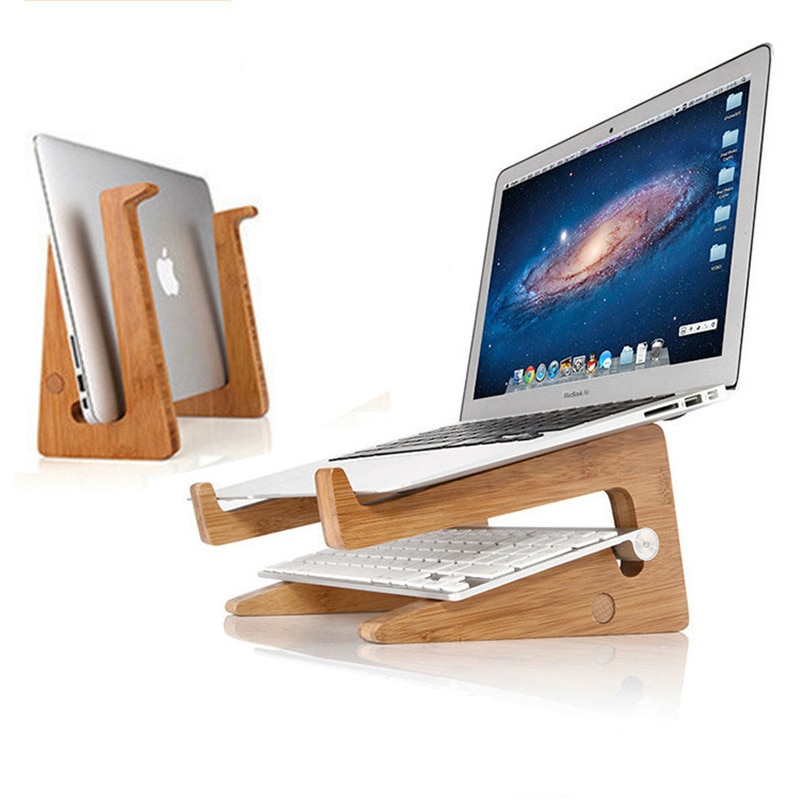 Wood Laptop Holder Bracket Stand