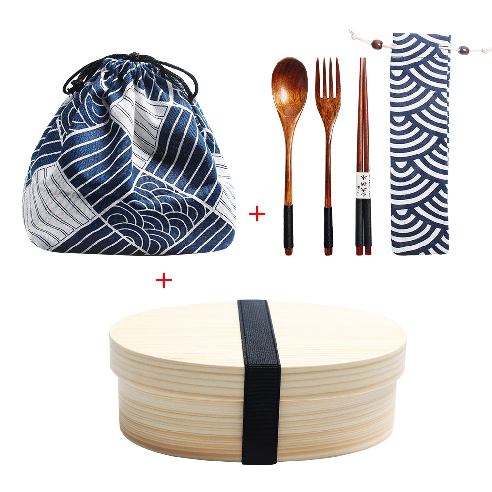 Wood Lunch Box Bento Container Kit Wood Lunch Box Bento Container Kit