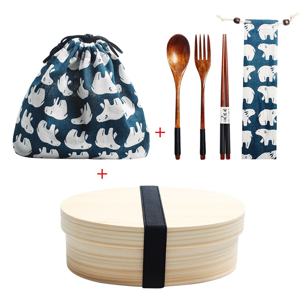 Wood Lunch Box Bento Container Kit Wood Lunch Box Bento Container Kit