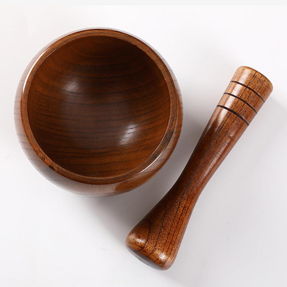Wood Mortar and Pestle Kitchen Tools