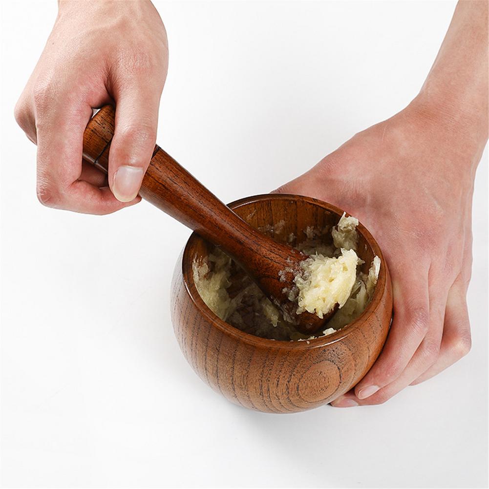 Wood Mortar and Pestle Kitchen Tools