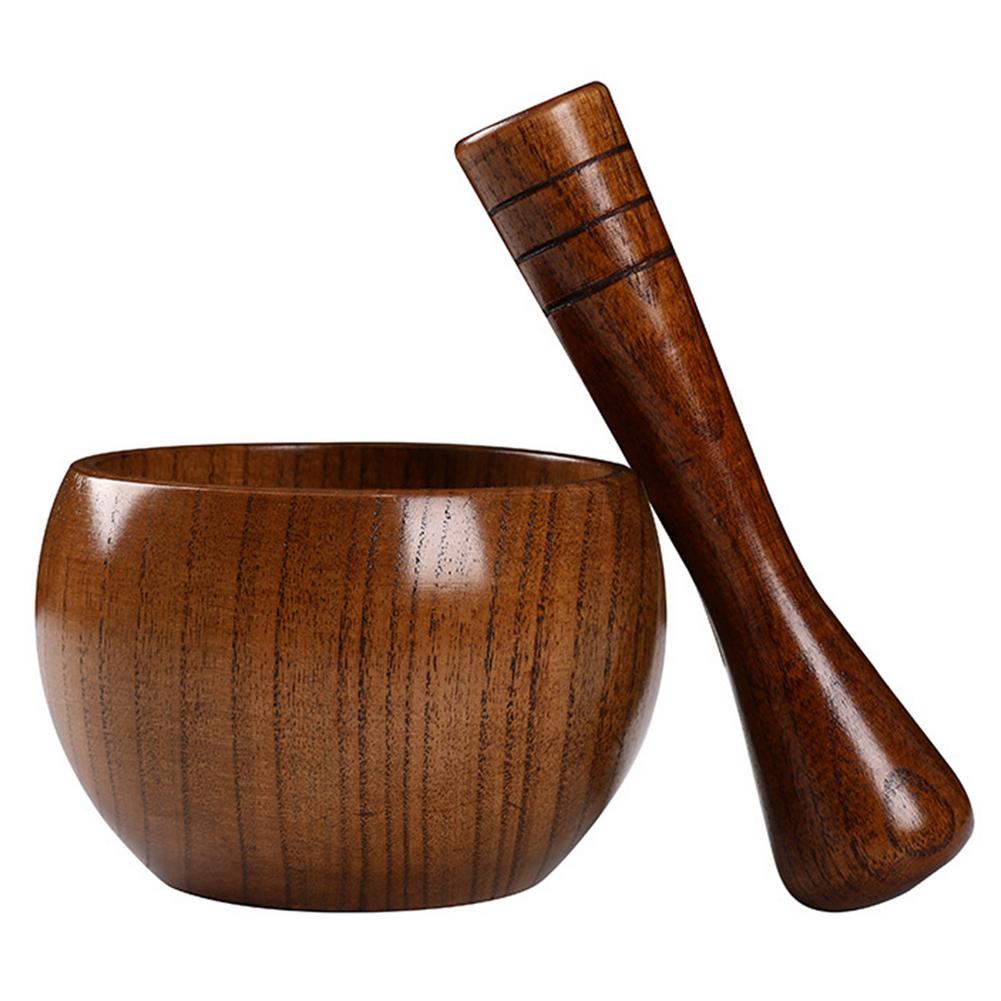 Wood Mortar and Pestle Kitchen Tools