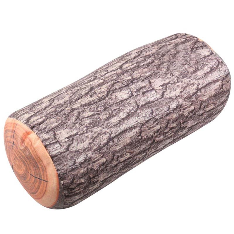 Wood Pillow Realistic Log Cushion Wood Pillow Realistic Log Cushion