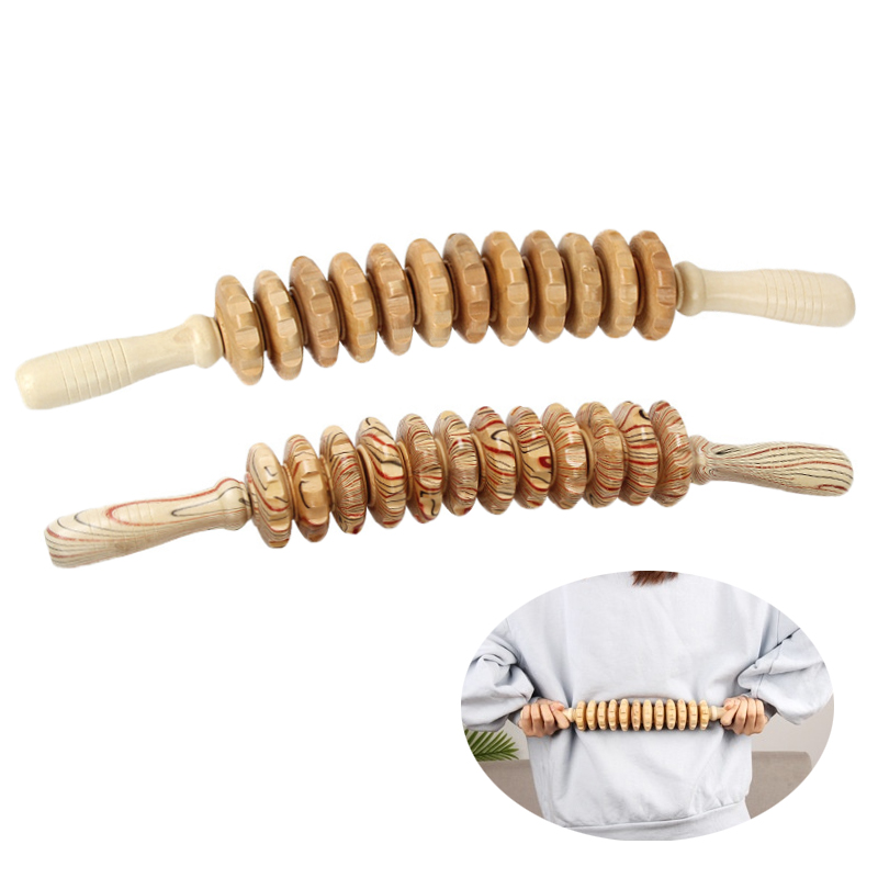 Wood Roller Therapy Massage Tool