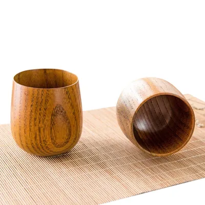 Wood Teacup Japanese Style Wood Teacup Japanese Style