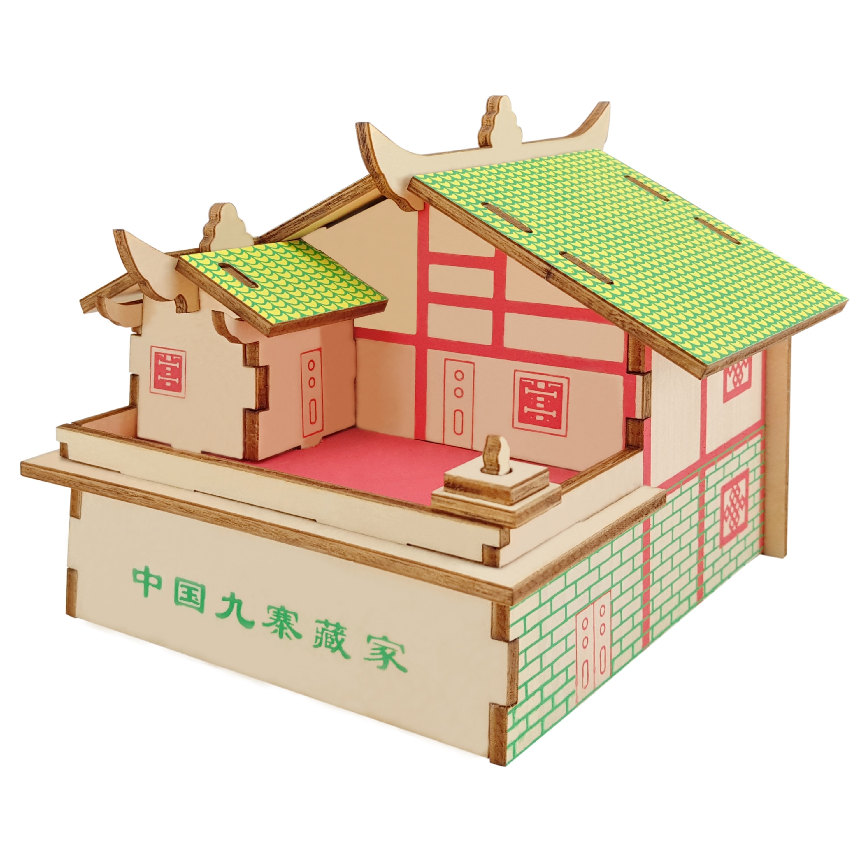 Wooden 3D House Puzzle DIY Set Wooden 3D House Puzzle DIY Set