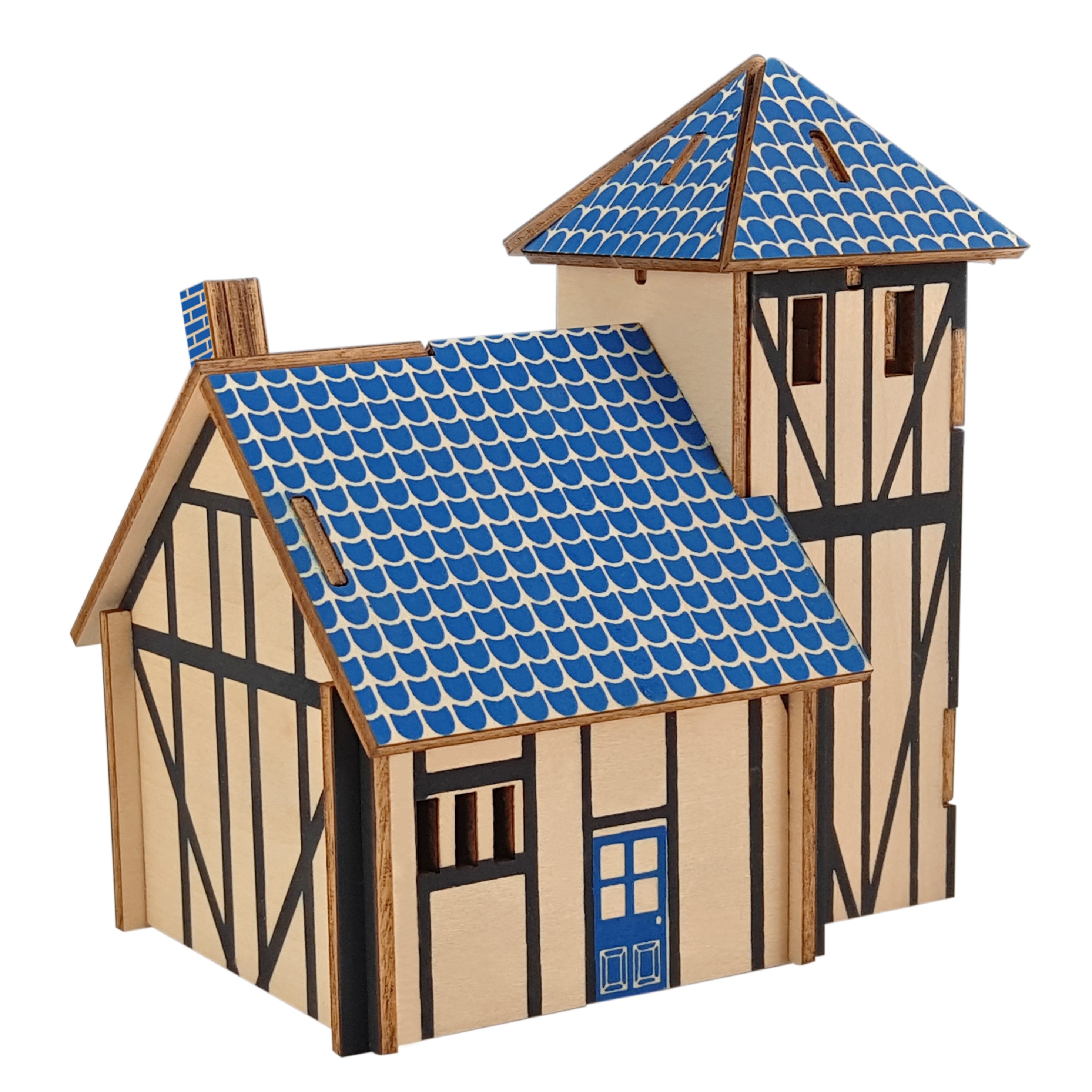 Wooden 3D House Puzzle DIY Set Wooden 3D House Puzzle DIY Set