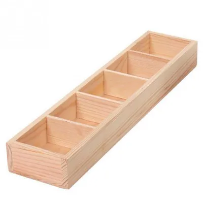 Wooden 5 Grid Succulent Plant Tray Wooden 5 Grid Succulent Plant Tray