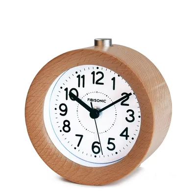 Wooden Alarm Clock Small Round Clock Wooden Alarm Clock Small Round Clock