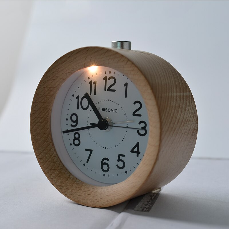 Wooden Alarm Clock Small Round Clock Wooden Alarm Clock Small Round Clock