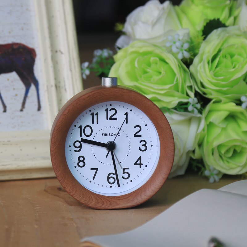 Wooden Alarm Clock Small Round Clock Wooden Alarm Clock Small Round Clock