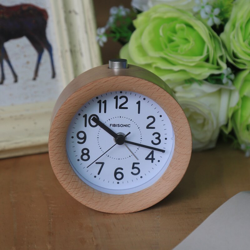 Wooden Alarm Clock Small Round Clock Wooden Alarm Clock Small Round Clock