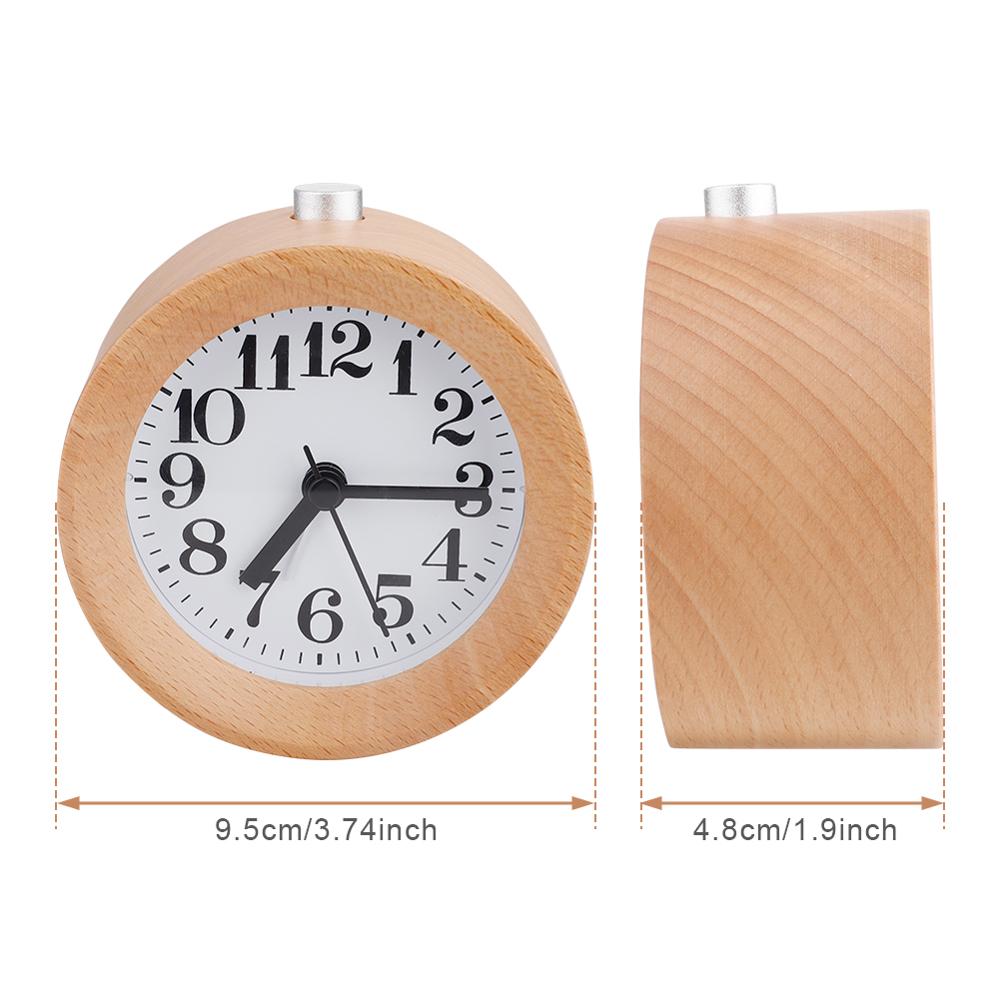Wooden Alarm Desk Clock