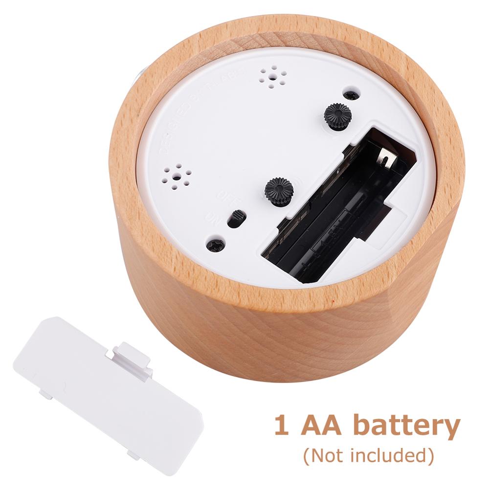 Wooden Alarm Desk Clock